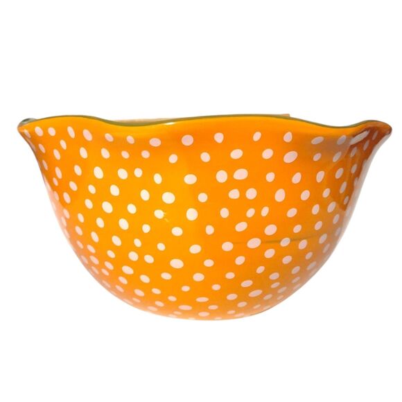 Pioneer Woman Mixing Bowls Set Of 3 Fall Floral Polk Dot Autumn Serving Nesting - Picture 9 of 15